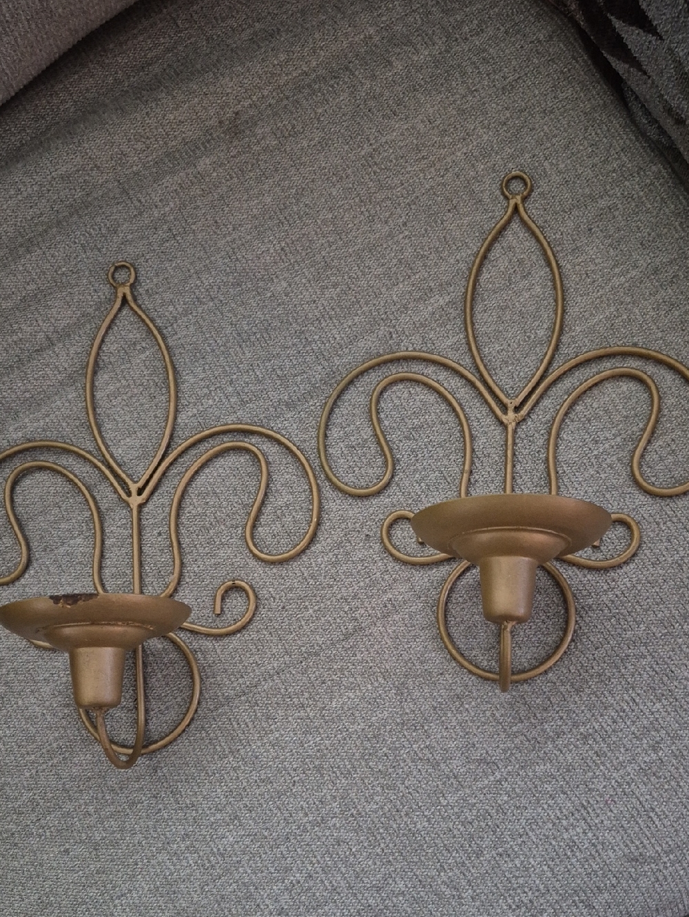 Gold Decorative Wall Sconces - Set of 2